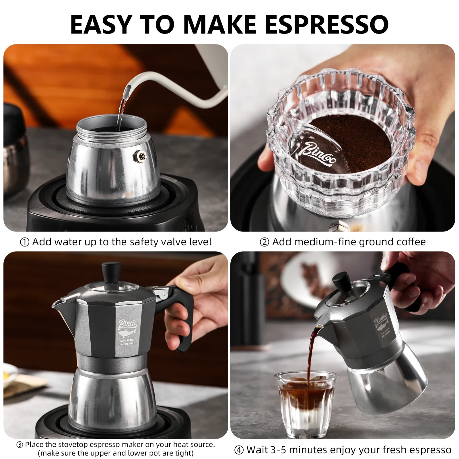 Кофеварка Bincoo Moka Pot на 2 – обзор и цена Hand Tools Mechanical Workshop